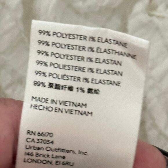 Free People Hailey Cropped Blouse in Ivory (M) - Picture 16 of 16